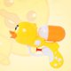 thumbnail image 2 of Cartoon Duck Water Gun Kids Beach Toys Boys Girls Baby Play Outdoor Swimming Games Press Pistol Bath Toy Children Gifts heqiyong LED, 2 of 2