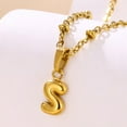thumbnail image 3 of JO WISDOM Initial Necklaces 14k Plated Gold Letter Pendant Necklace Alphabet A-Z Necklace Dainty Gold Name Necklace Personalized Initial Pendant Necklaces for Women Trendy Jewelry, 3 of 9