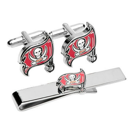 Men's Cufflinks Inc Tampa Bay Buccaneers Cufflinks/Tie Bar Gift Set