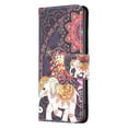 thumbnail image 6 of iPhone 12 Mini Case Cute Embossed Pattern Premium Leather Wallet Cover Flip Stand Credit Card Slots Pocket Holder Magnetic Closure Folio Case for iPhone 12 Mini, Flower Elephant, 6 of 8