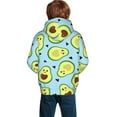 thumbnail image 6 of Kll Unisex Kids Boys Girls Hooded Pocket Pullover Hoodies-Avocado And Hearts, 6 of 9