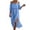 *1-Blue, variant on Women's Off Shoulder Cotton Linen Midi Dress, Summer Casual Beach Vacation Dress For Women, Ladies' Elbow Sleeve Side Split Flowy Dress,Blue,S-3XL