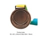 thumbnail image 5 of Medalla Ganadores Metal Bronce 6 5 Cm para Competición Escolar Deportiva (Cobre), 5 of 5