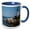 Blue/White, variant on 3drose, Portland Head Lighthouse, Cape Elizabeth Me - Us20 Krs0002 - Keith and Rebecca Snell, 11oz Two-tone Yellow Mug