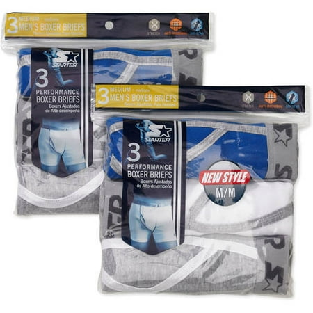 Starter - Men's Boxer Briefs, 6-pack