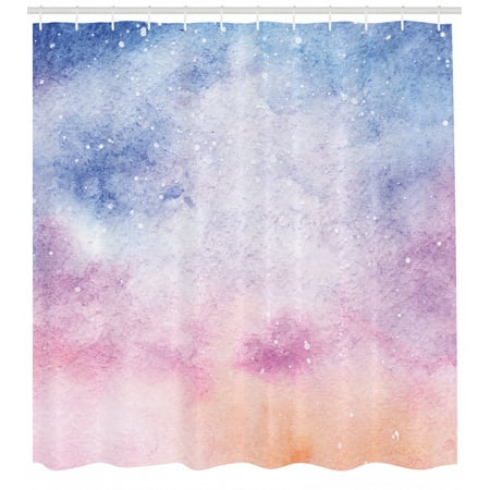 Navy And Blush Shower Curtain Abstract Watercolors Artistic