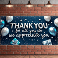 thumbnail image 5 of Decorative Design Thank You Banner Colorful Balloons Appreciation Decor Stars and Gifts for Gratitude Celebration Office Party Indoor Decoration, 5 of 8