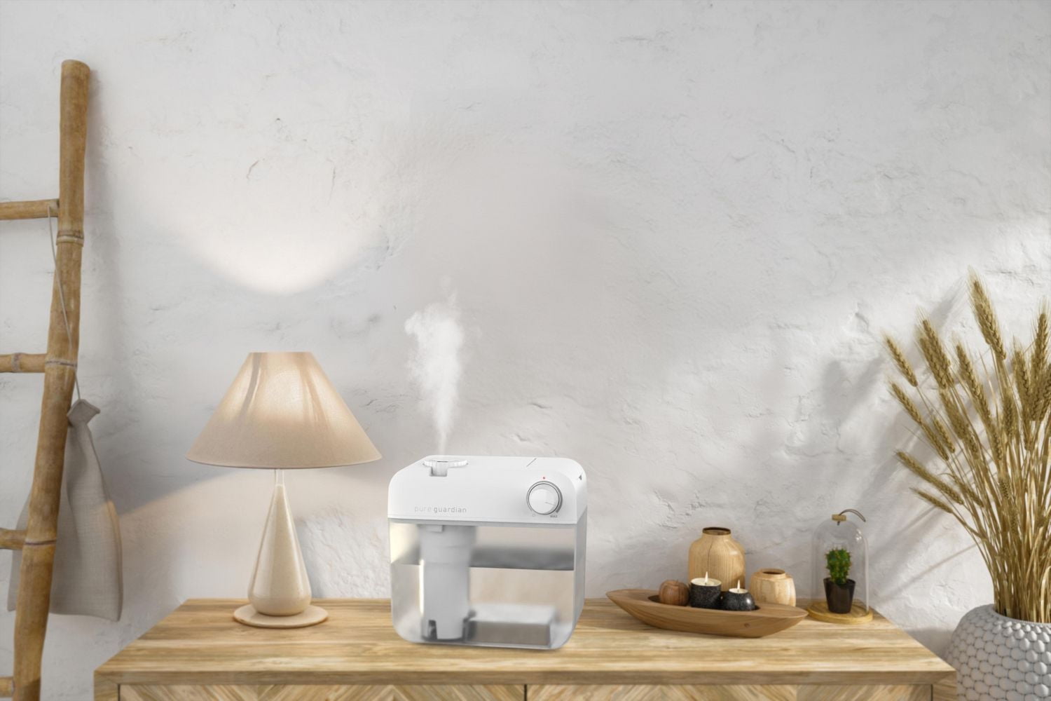 PureGuardian 40-Hour, 1-Gallon Ultrasonic Cool Mist Humidifier, 410 Sq. Ft., H1035WCA