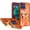 Cosmic Orange, variant on For Moto G Stylus 5G 2026/2025 Splendid Glitter Butterfly Design Stand with Metallic Edges Hybrid Case - Hot Pink