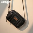 thumbnail image 4 of Wrangler Crossbody Bag for Women Vegan Leather Western Shoulder Purse Small Multi Pocket Crossbody Wallet Purse Crossover Bags with Adjustable Strap, Black, 4 of 7