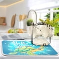 thumbnail image 5 of Hello Summer Turtle Dish Drying Mat 16x18 Absorbent Microfiber Draining Rack Pad for Kitchen Counter Sink, 5 of 8