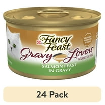 (24 pack) Purina Fancy Feast Gravy Lovers Wet Cat Food, Seared Salmon in Gravy, 3 oz Can