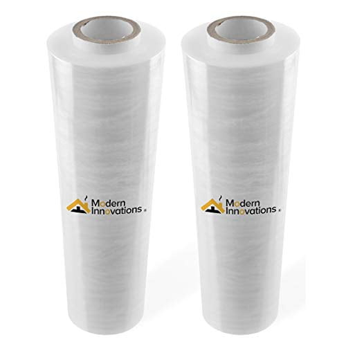 Movers Stretch Wrap to Extend Shelf Life for 20" x 1000' White Hand Film 4 Rolls 