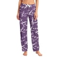 thumbnail image 2 of Valentines Day Women's Casual Long Pajama Elastic Waist Wide Leg Funny Graphic Pjs Drawstring Wide Leg Jogger Lounge Yoga Sweat Pants, 2 of 6