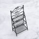 thumbnail image 2 of 1pc Mini House Flower Rack de zapatos Estante de almacenamiento interior y exterior Estante Miniatura Adorno para decoración (Negro), 2 of 5