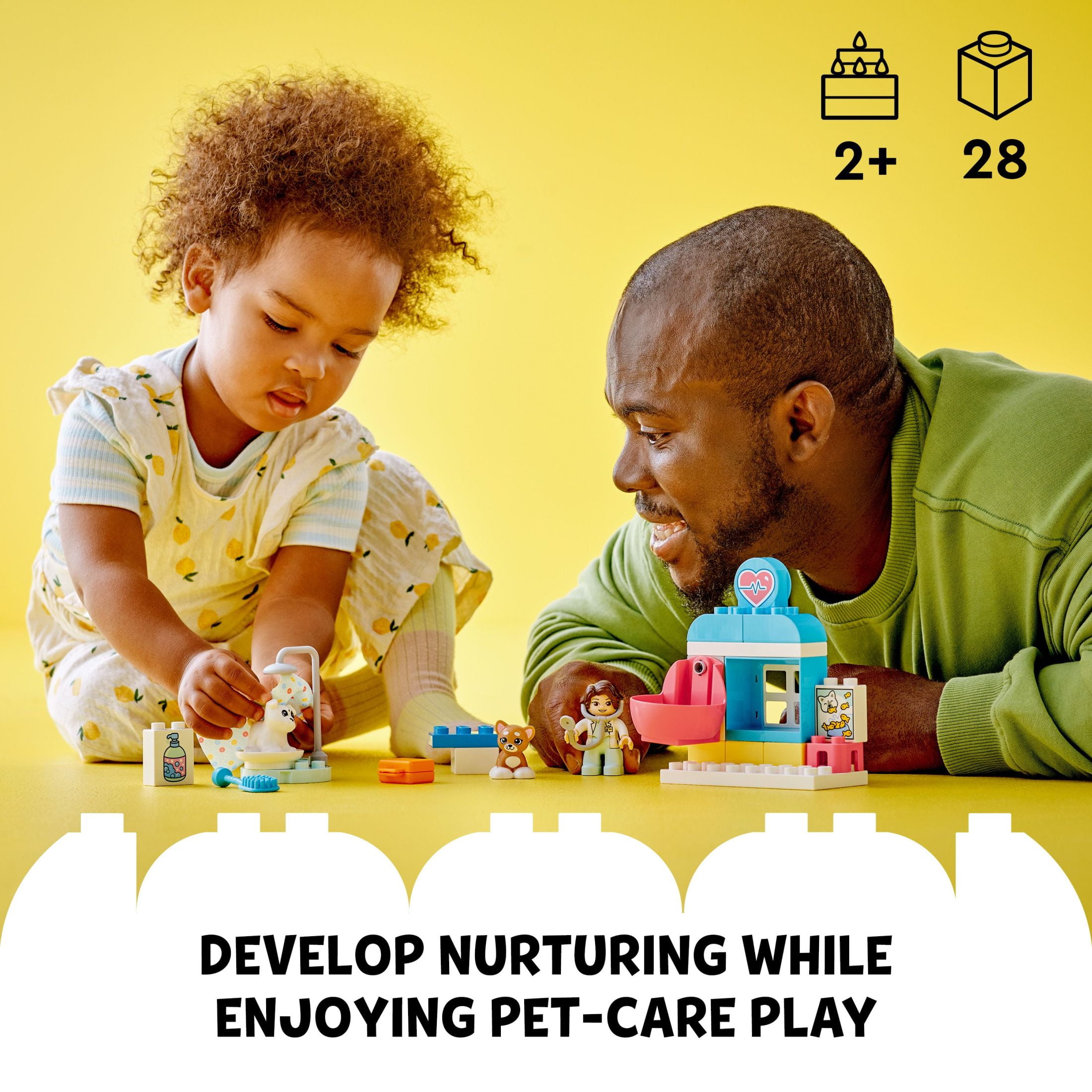 LEGO DUPLO Town Visit to the Vet Clinic Pet Care Role Play Toy