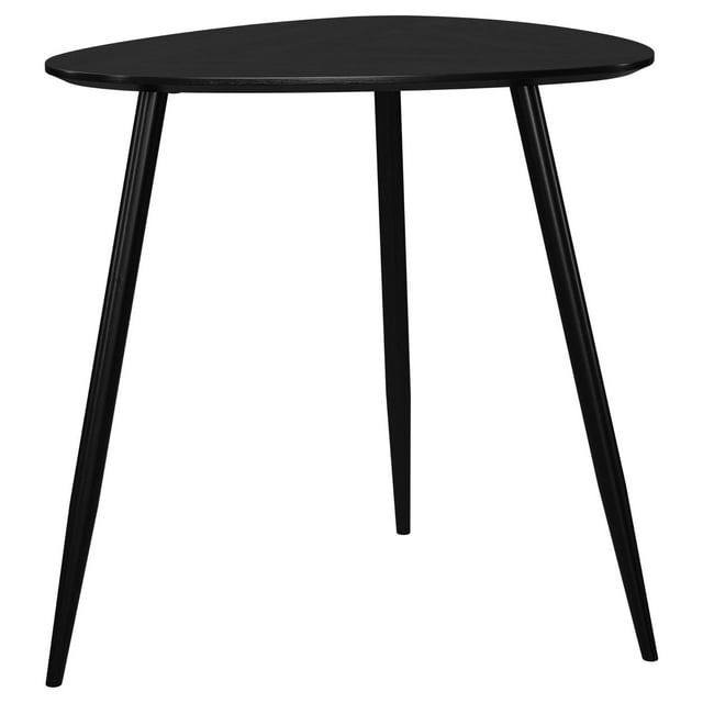 Mesa Benzara Deso, 51 cm, triangular, madera de mango negro
