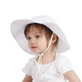 thumbnail image 3 of Huowey Baby Girl Sun Hat With Sunscreen Outdoor Adjustable Toddler Beach Hat With Wide Brim Bucket Hats For Kids Versatile Dailywear, 4-8 Years, 3 of 3
