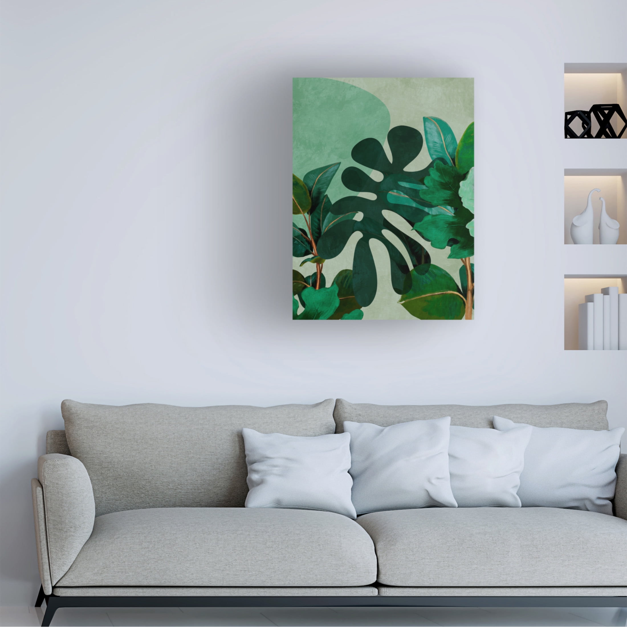 Trademark Fine Art Ana Rut Bre Leaves More 8 Canvas Wall Art