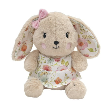 Spring Bunny - Lambs & Ivy Sweet Spring Plush Bunny - Sugar - Pink, Beige, White, Green,