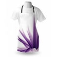 thumbnail image 3 of Flower Apron Purple Ombre Style Long Leaves Water Colored Print with Calming Details Image, Unisex Kitchen Bib Apron with Adjustable Neck for Cooking Baking Gardening, Purple and White, by Ambesonne, 3 of 3