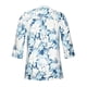 thumbnail image 5 of Pntutb moda mujer cuello pico 3/4 manga blusa estampada otoño casual pulóver tops Pntutb Pntutb-5253, 5 of 7
