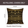thumbnail image 2 of LALILO Throw Pillow Covers Horizontal Golden Lace Decorative Cushion Cover 18" x 18", 2 Pack, 2 of 6