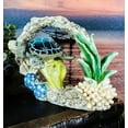 thumbnail image 6 of Ebros Nautical Blue Shell Sea Turtle Swimming By Coral Reef Decorative Statue, 6 of 6