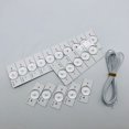 thumbnail image 4 of Cateissary Lámpara de luz LED práctica con perlas de diodo emisor de luz - Múltiples usos con perlas de luz óptica Luz LED duradera Electrónica miscelánea 3V 100PCS+línea, 4 of 6