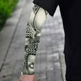 thumbnail image 4 of Tattoo Cooling Arm Sleeves Ice Silk Cycling Basketball Art Men Sun, 4 of 5