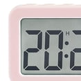 thumbnail image 4 of yingyy 12/24H Display Digital Clock With Snooze Function Desk Clock Home Office Count Up Down Timer Office Beside Digital Pink 8.9x2.2x5.2cm, 4 of 6