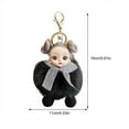 thumbnail image 3 of shyuyusa Cute Fur Puffy Baby Doll Keychain Keyring Bag Pendant Home Decoration Holiday Party Gift Key Chain Backpack Pendant Key Fob Car Pendant, 3 of 7