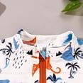 thumbnail image 4 of Toimothcn Kids Boys Swimsuit Short Sleeve Cute Cartoon Crab Printed One Peice Bathing Suit Quickly Dry Soft Swimwear 9-12 Months, 4 of 9
