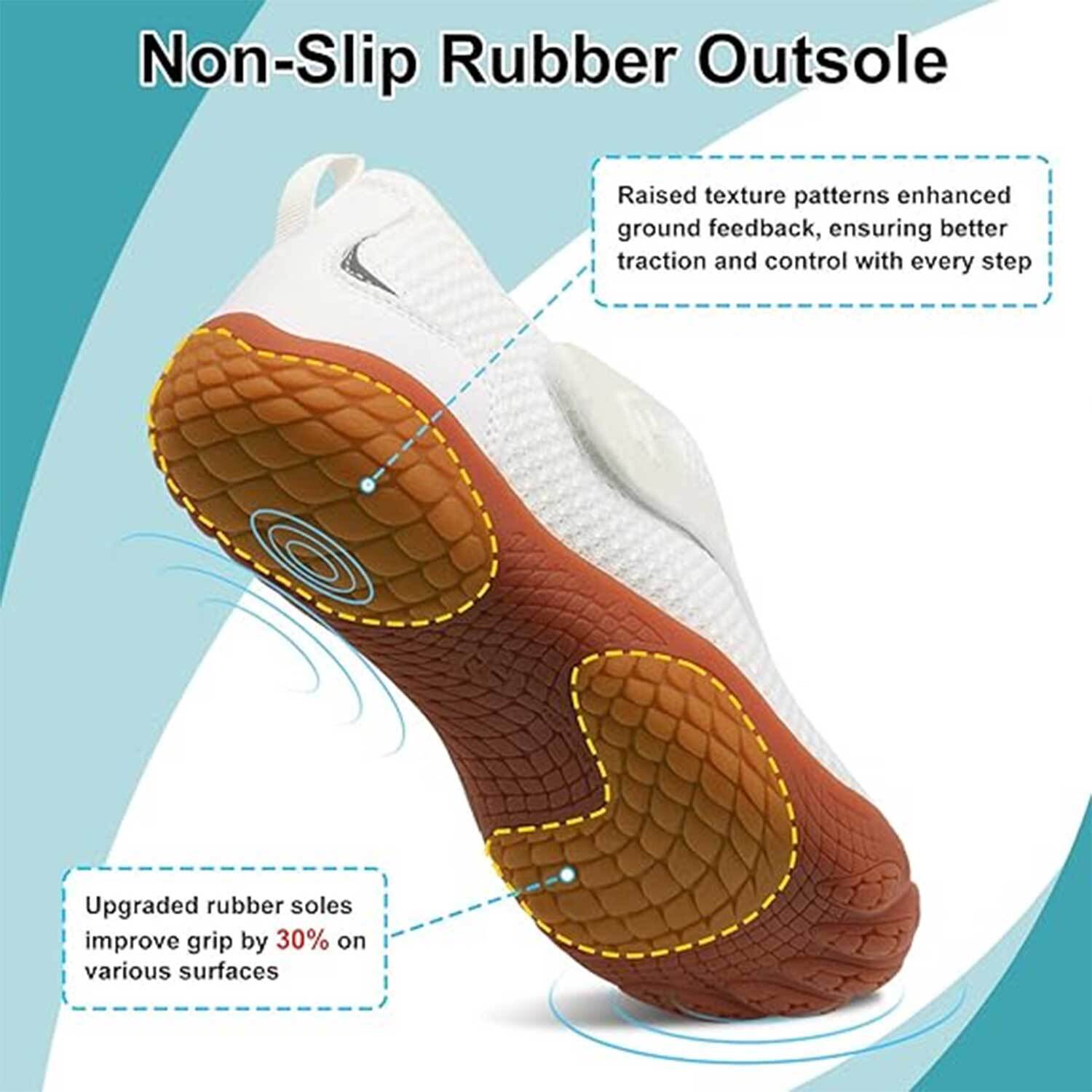 Leisfit Unisex Wide Walking Shoes, Slip-On photo 3