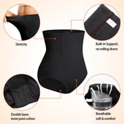 Vaslanda 2 Pack Tummy Control Shapewear Panties for Women High Waisted Body Shaper Underwear Girdle Panty Seamless Shapewear
