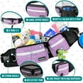 thumbnail image 4 of PetAmi Hands Free Dog Leash, Dog Running Leash Belt Bag for Walking, Jogging, Dog Waist Double Zipper Pouch with Poop Bag Dispenser, Dual Padded Handles Reflective Bungee Leash, Single, 4 of 7