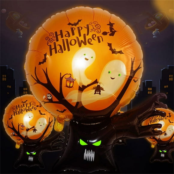 Vlemua Halloween Decor Indoor, Halloween Balloons Party Decoration Supplies Halloween Mylar Foil Pumpkins Balloons For Halloween Party Decorations Supplies Halloween Decor, Fall Outdoor Decor