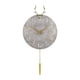 thumbnail image 3 of Reloj de Pared de Madera Silencioso Perfecl Estatua de Cabeza de Ciervo Gris Reloj de pared de péndulo, 3 of 8
