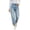 Light Blue 01, variant on Karymi Jeans for Women Vintage Loose Straight, High Waist Denim Long Pants, Roll Cuff Wide Leg Trousers with Pockets