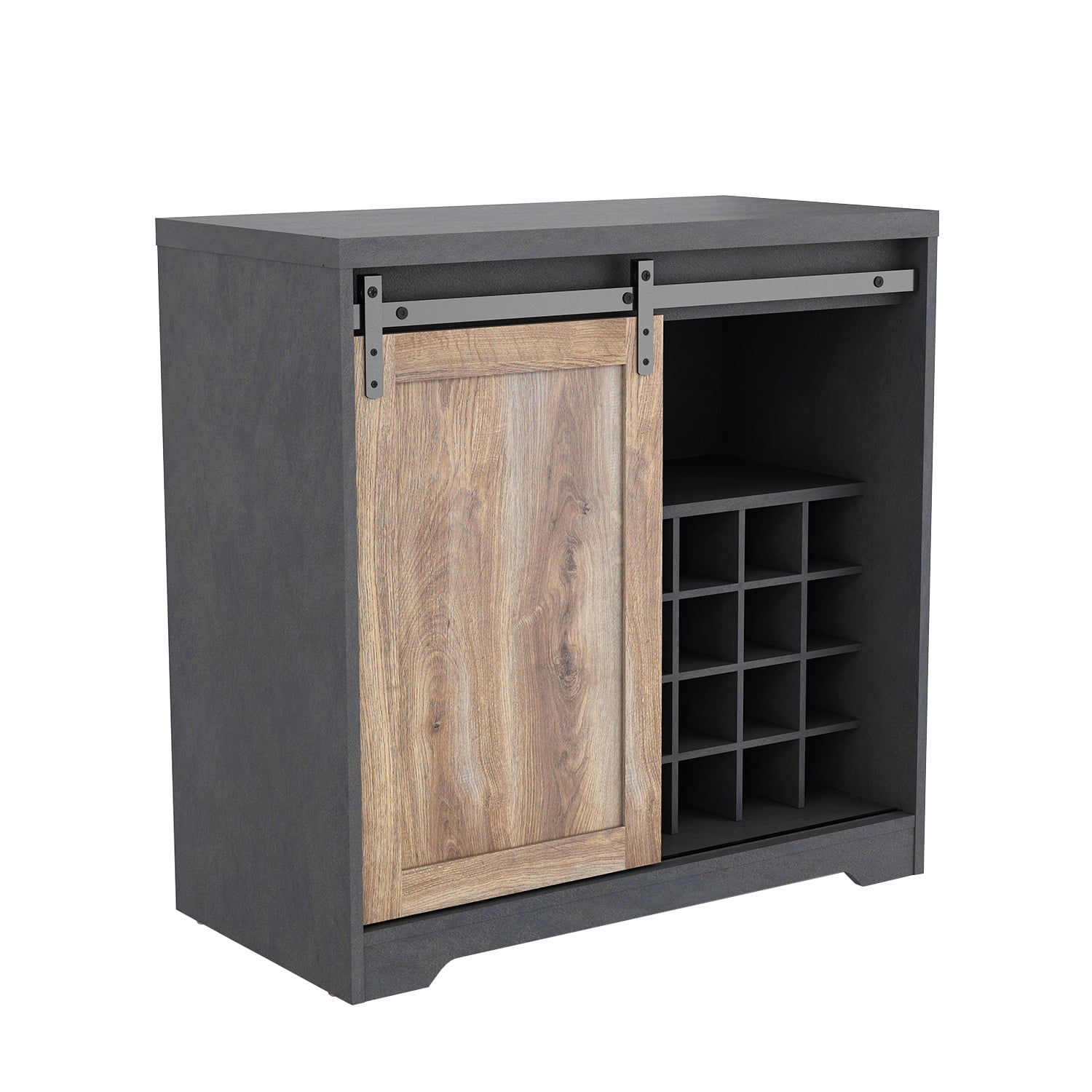 Kadyn 31 Inch Kitchen Buffet Storage Cabinet, Particle Board Farmhouse Barn Door Bar Cabinet for Dining Living Room, Modern Black Coffee Bar Cabinet Kadyn 31 Inch Kitchen Buffet Storage Cabinet, Particle Board Farmhouse Barn Door Bar Cabinet for Dining Living Room, Modern Black Coffee Bar Cabinet