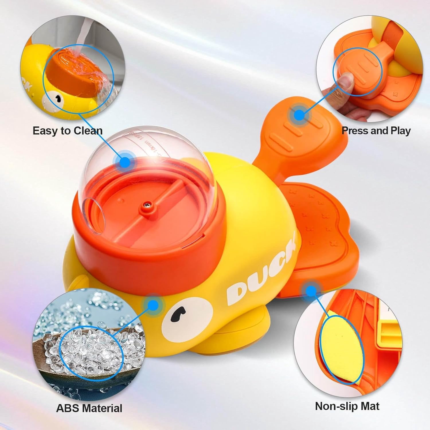 Smart Duck Feeder For Dogs, Rubber Duck Treat Dispenser, Duckie Cat Feeder, Interactive Dog Treat Dispenser Toy With Button, Food Puzzle Slow Feeder For Small & Medium Dogs