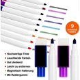 thumbnail image 3 of Whiteboard Markers/Pens and Eraser Set for Kids, 9 Pieces, Fine Tip, Color, 3 of 5