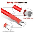 thumbnail image 2 of 6PCS 4 AWG Battery Cables,30CM Marine Battery Inverter Cables Set, with 3/8In Tinned Copper Lugs,for Automotive Solar,RV, 2 of 7