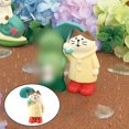 thumbnail image 4 of Figura pequeña de gato, micropaisaje, estatuas de animales, escultura, decoración de estante Gato paraguas, 4 of 9