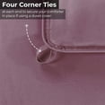 thumbnail image 4 of Superior Solid Comforter Down Alternative Bedding, Twin, Mauve, 4 of 13