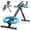 Black Blue, variant on SHOUFTW Adjustable Ab Machine for Home Gym, Foldable Ab Workout Equipment with Knee Protection & LCD Monitor, Core & Stomach Trainer, White Pink