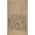thumbnail image 3 of Pierre Puvis de Chavannes 16x24 Black Modern Framed Museum Art Print Titled - Figures Unloading Cargo from Sailing Vessels (19th Century), 3 of 5