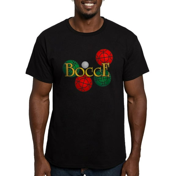 CafePress - Bocce Men's Fitted T Shirt (Dark) - Men's Fitted T-Shirt