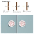thumbnail image 4 of 4 Pcs Cartoon Cloud Moon Stars Knobs for Kitchen Cabinet Cupboard Dresser Bookcase Drawer Pulls Handles Round Home Decor, 4 of 5