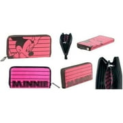 Loungefly Minnie Mouse Women's Wallet, Pink/Black, 1-Piece